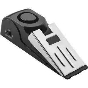 Home Security Door Stopper Alarm - Easy to Install No Tools Needed,3 Sensitivity Modes,120dB Loud Anti-Theft Alarm,Staninless Steel Pressure-Resistant,Instant Alarm When Pushed