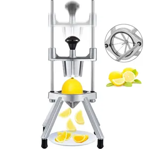 【Summervibes】VEVOR 8-Section Commercial Easy Wedger Stainless Steel Blade Fruit Lime Slicer,  Lemon Cutter 8 Wedges for Bar Restaurant Aluminium Kitchen