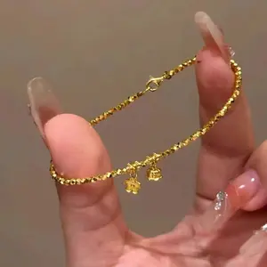 Niche trendy fashion lily of the valley pendant bracelet exquisite retro hip-hop simple female accessories