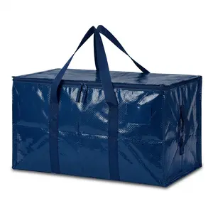 Large Heavy Duty Totes,Visible Labels & Wrap-AroundHandles, Travel Organizer Bag,Bedding Organizer Storage, DurableLightweight Organiser, Space-SavingStorage Organization (Back to SchoolMoving Box Alternative) Water Proof Water Proof