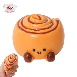 [WenQing Taba Squishy] Handmade taba squishies/cinnamon roll squishy Toys,fidget toys adults, Decompression Venting Toy, taba squishy, ​​104g, full silicone reborn squishy, ​​Perfect for Stress and Anxiety Relaxing Toy