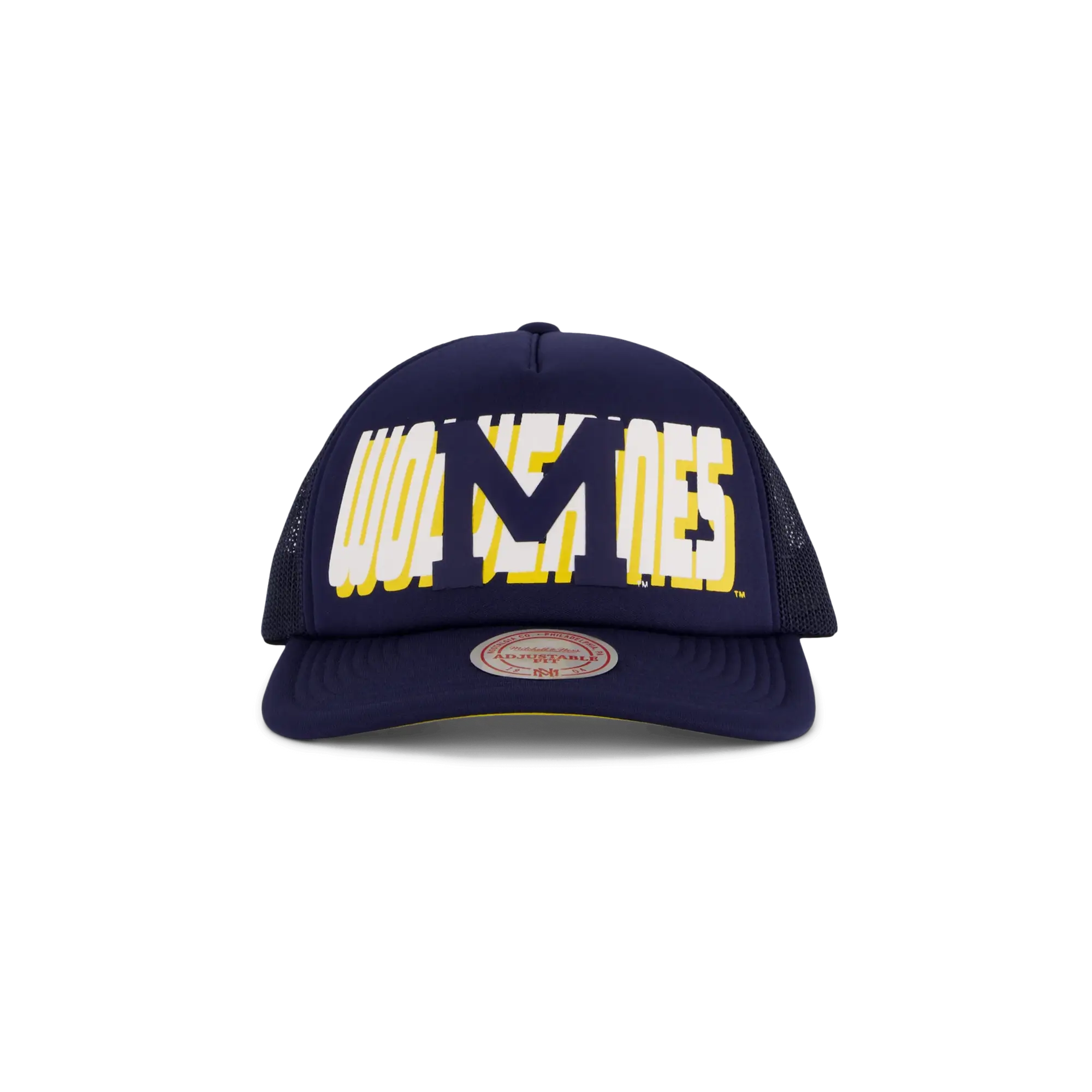NCAA Billboard Trucker Snapback Cap "Michigan Wolverines - Navy" HHSS5346 UMIYYPPPNAVY