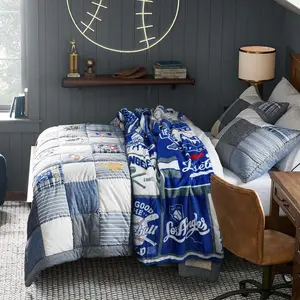 Los Angeles Baseball Fan Flannel Throw Blanket - Soft, Cozy, and Warm with Iconic LA Team Logos & Baseball-Themed Design - Perfect Gift for Players, Coaches, and Fans - 60"x50, Baseball Fan Gift Vibrant Sports Design