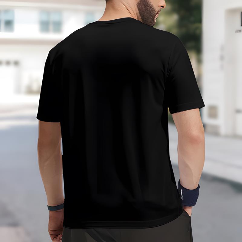 Customizable Men's T-Shirt - Personalized Front & Back Printing with Your Logo/Text/Design - Beige/Custom Colors - Lightweight Breathable Fabric for Team Uniforms, Corporate Branding, Events - Machine Washable Custom Workshirts, Event Apparel, Versatile