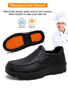 Men's Chef Shoes All-Season Slippers Kitchen Shoes Waterproof Shoes Chef Shoes Eva Men's Sandals Comfortable and Durable Eva Sole