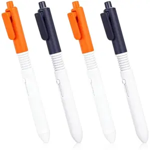 Water Spray Pen 2 in 1 Dual-Function Prank Toy for Kids Blue & Orange 4pcs ABS Plastic Retractable Pens for Writing and Spraying Fun Gifts