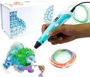 P1 3D Printing with Display - Includes 3D, 3 Starter Colors of PLA Filament, Stencil Book + Project Guide, and Power adapter