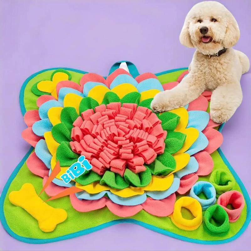 Flower Design Indestructible Pet Snuffle Mat, Pet Sniffing Pad, Pet ...