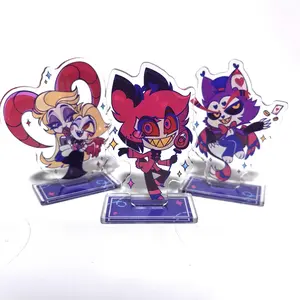 Anime Hazbin el Alastor Morningstar Cosplay Stand Acrylic Cartoon Figure Standing Birthday Gift Bag Decor Collection To Hot