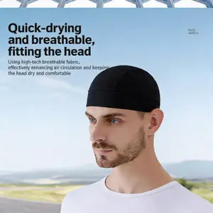 three-pack Simple Style Plain Color Skull Beanie for Men & Women2026 Summer Sportive Beanie Fitted Hat for Men Women Stretchy Helmet Liner Biking Accessory Back To School Birthday Outfit Machine Washable Polyamide SpringStatements Fitting Outdoor Hat