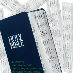 Sticky Tabs for the Bible, 80 Bible Index Tabs for Easy Navigation, Bible Book and Labels Tabs for Old & New Testament, Book Reading Stickers