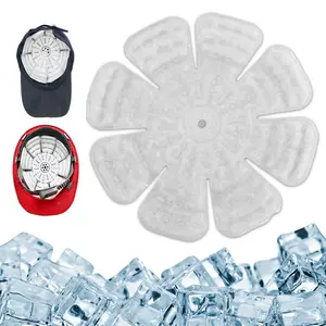 1pc Head Ice Cooling Pad, Hidden Inner Cooling Design, Refreshing And Comfortable, Foldable And Portable, Easy To Clean, Reusable Structure, Instant Cooling Effect, Cooling Pad Insert For Hats, Helmets, Outdoor Activities And Daily Summer Use
