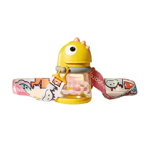 Bc Babycare Dinosaur No-Spill Sippy Cups, Weighted straw, Anti-choking, 100% Leak-Proof, BPA-Free, PPSU, Ideal for 6+ Months, 10oz/300ml