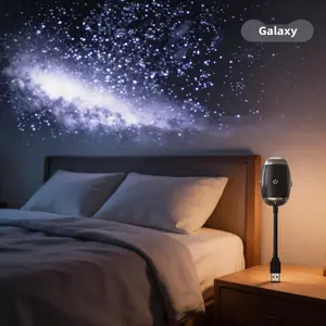 Galaxy Car Mounted Starry Sky USB Ambient Light High-Definition Focusing Plug-and-Play Interior Decoration for Night Drive Atmosphere lamp projector