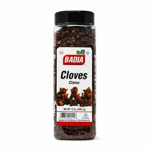 Badia Whole Cloves, 12 oz - Premium Quality Spice for Baking, Cooking & Beverages, Aromatic & Flavorful