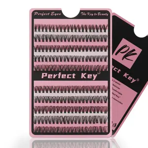 Perfectkey Lashesglobal 30/40D Eyelashes Cluster Lashes 200pcs DIY Eyelash Extension D Curl Long Individual Lashes Makeup Cosmetic Eyelashes Extensions