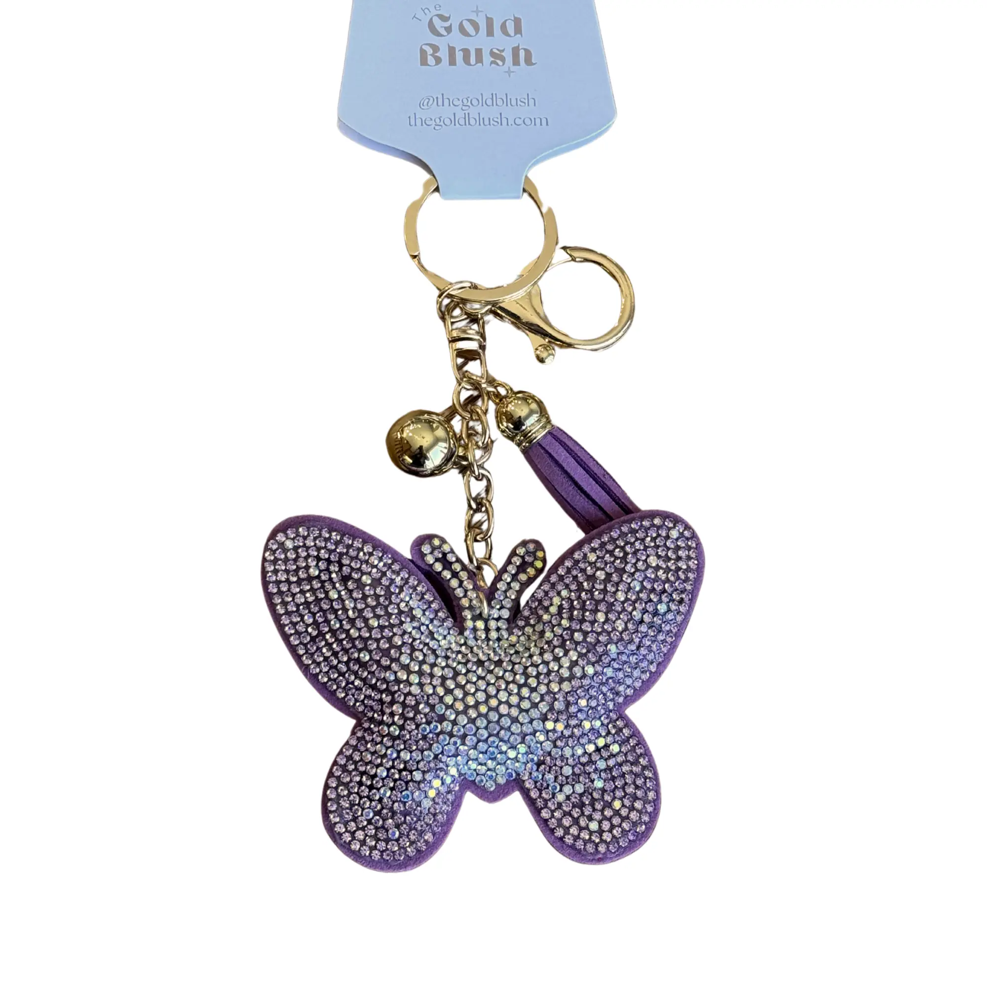 Purple Butterly, Gold Hardware