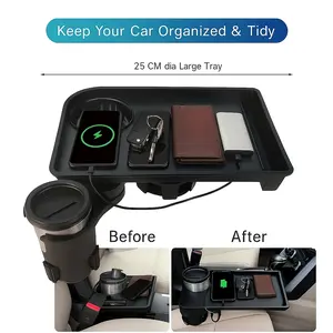 Car Cup Holder, Multifunctional Car Organizer, Universal Fit Car Drink Holder, Durable Plastic Material, Easy Install Vehicle Accessory, Perfect for Travel & Daily Use