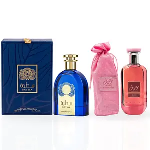Ard Al Zaafaran Satwa & Mousuf Wardi Parfum Sprays 100ml Unisex Bundle with Sweet Vanilla Caramel Notes Floral Spicy Accords Eau de Parfum for Men & Women