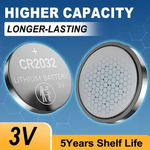 48/20/10/6/4-Pack CR2032 Lithium Coin Cell Battery, 3 Volt, Long Lasting Power, Mercury-Free  for Key Fobs, Smart Sensors, Scales, Candles