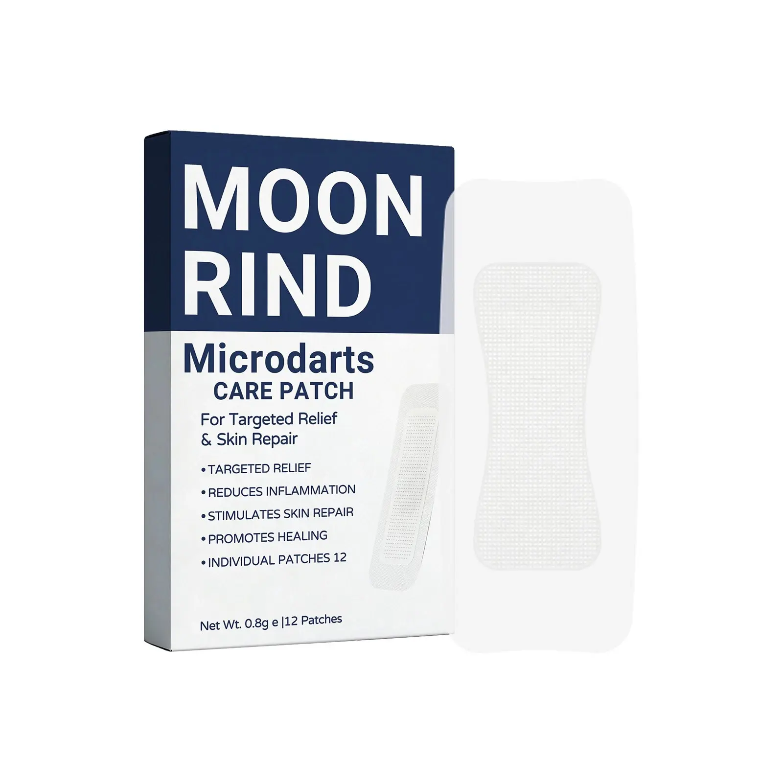 Moon Rind VeinTarget Microdart Leg Care Patches - Gentle, Sensitive Skin-Friendly, Self-Adhesive Daily Heat Patches for All Skin Types