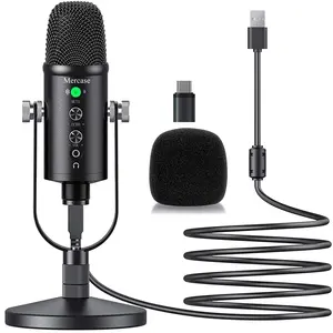 Aveek USB Tablet Microphone, Condenser Microphone for Smartphone , Mac,Computer,PS4 and PS5, Plug & Play, Android Control for Podcast, Recording, Sing microphone, mic  for streaming