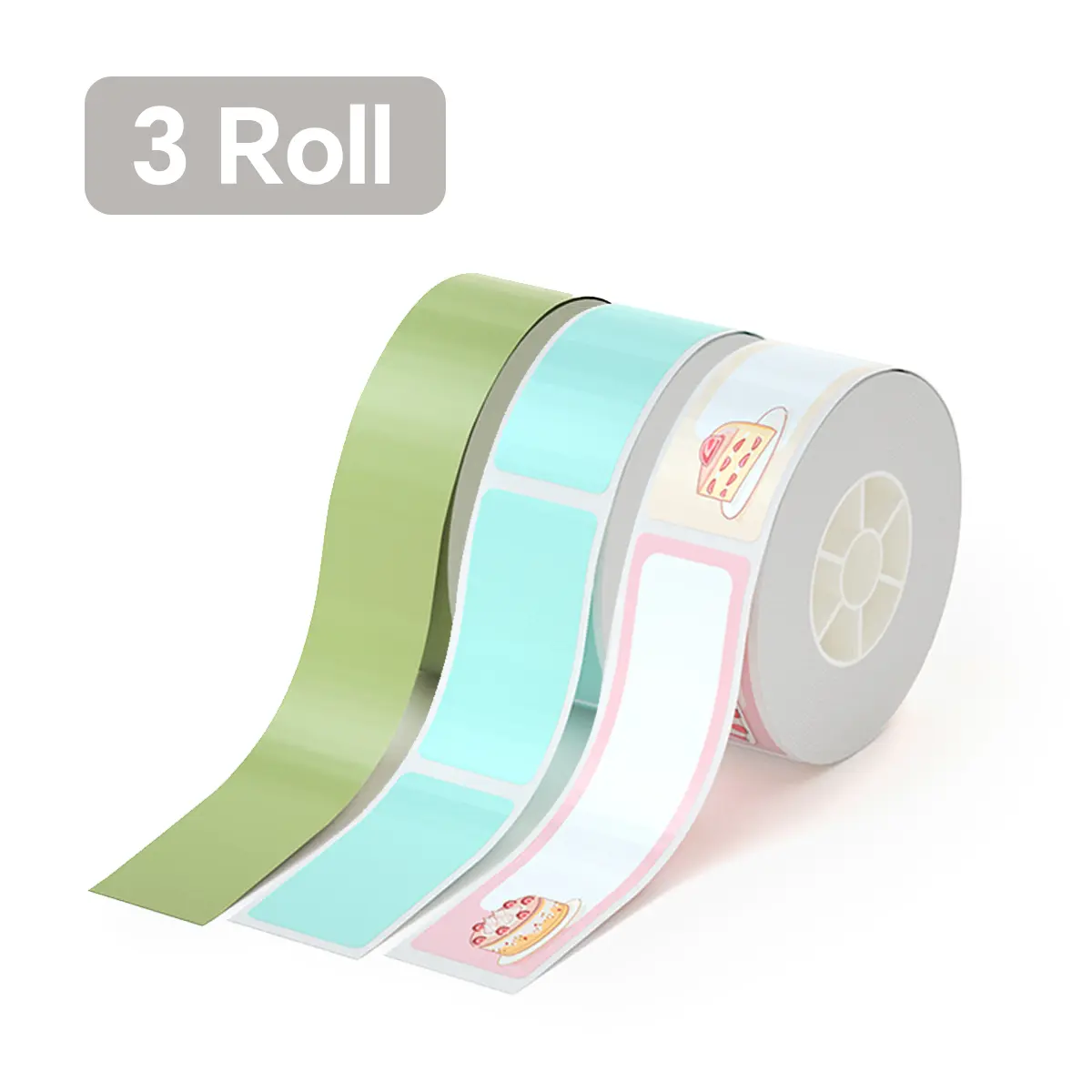 Green+Pink White+Blue -3 Roll