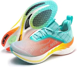 ONEMIX Light Armor Unisex Carbon Fiber Plate Running Shoes Men's Road Running Shoes Marathon Running Shoes Wide with Arch Support Lightweight Breathable Sneakers