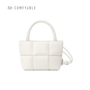 Comfyable Stylish Puffy Handbag for Women, Cute Quilted Padded Purse for Daily Use, Small Lightweight Crossbody Bag with Adjustable Strap