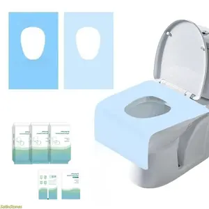 30-piece pack of tear-free disposable toilet seat covers, suitable for adults and children, 16x24 inches, waterproof and non-slip, suitable for travel, public restrooms, and outdoor use (individually packaged).