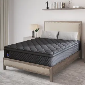 10"12"14" Twin Full Queen King Size Mattress in a Box Hybrid Spring Gel Memory Foam,  Euro Top Medium Firm Ergonomic Mattresses for Motion Isolation, Edge Support, 100 Night Trial