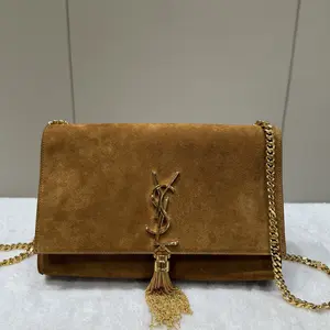 Pre-owned Yves Saint Laurent Suede Crossbody Bags Kate bag medium 13668572