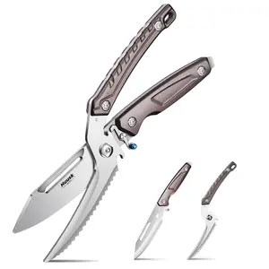 【February Faves】Huusk Heavy Duty Poultry Scissors: Stainless steel shears with serrated edge, ideal for cutting meat, chicken, and turkey. Perfect Black Friday/Christmas gift