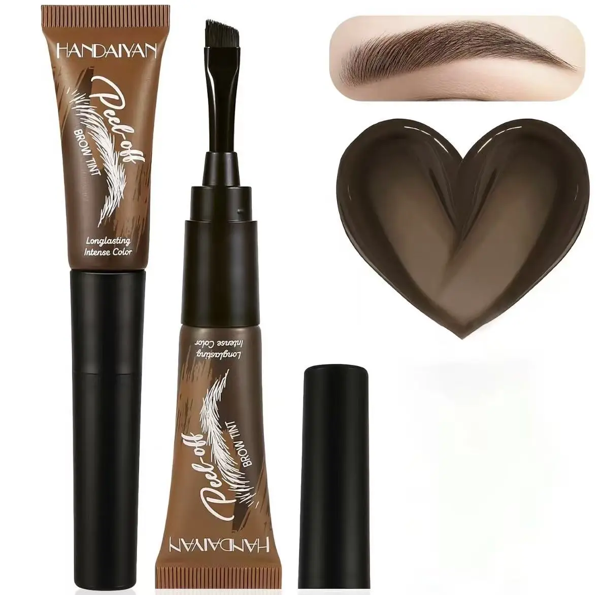 Brow Gel Tint Kit for a Professional Tattoo Brow Look - Waterproof, Smudge-Proof, and Long-Lasting Defining Formula, Permanent Makeup, 24-Hour Wear Eyebrow Gels, Adults, Color Enhancing Eyebrow Gels