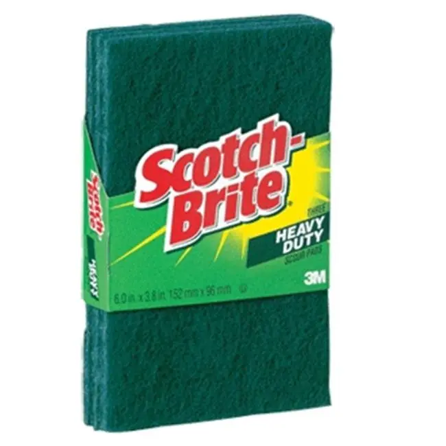 Scotch-Brite Heavy-Duty Green Synthetic Dishwashing Sponges & Scrubber Pads (223 Model, 6.25x3.88") - 3-Pack (24 Total), Kitchen & Reptile/Amphibian Pet Supplies Indoor/Outdoor Cleaning Tools