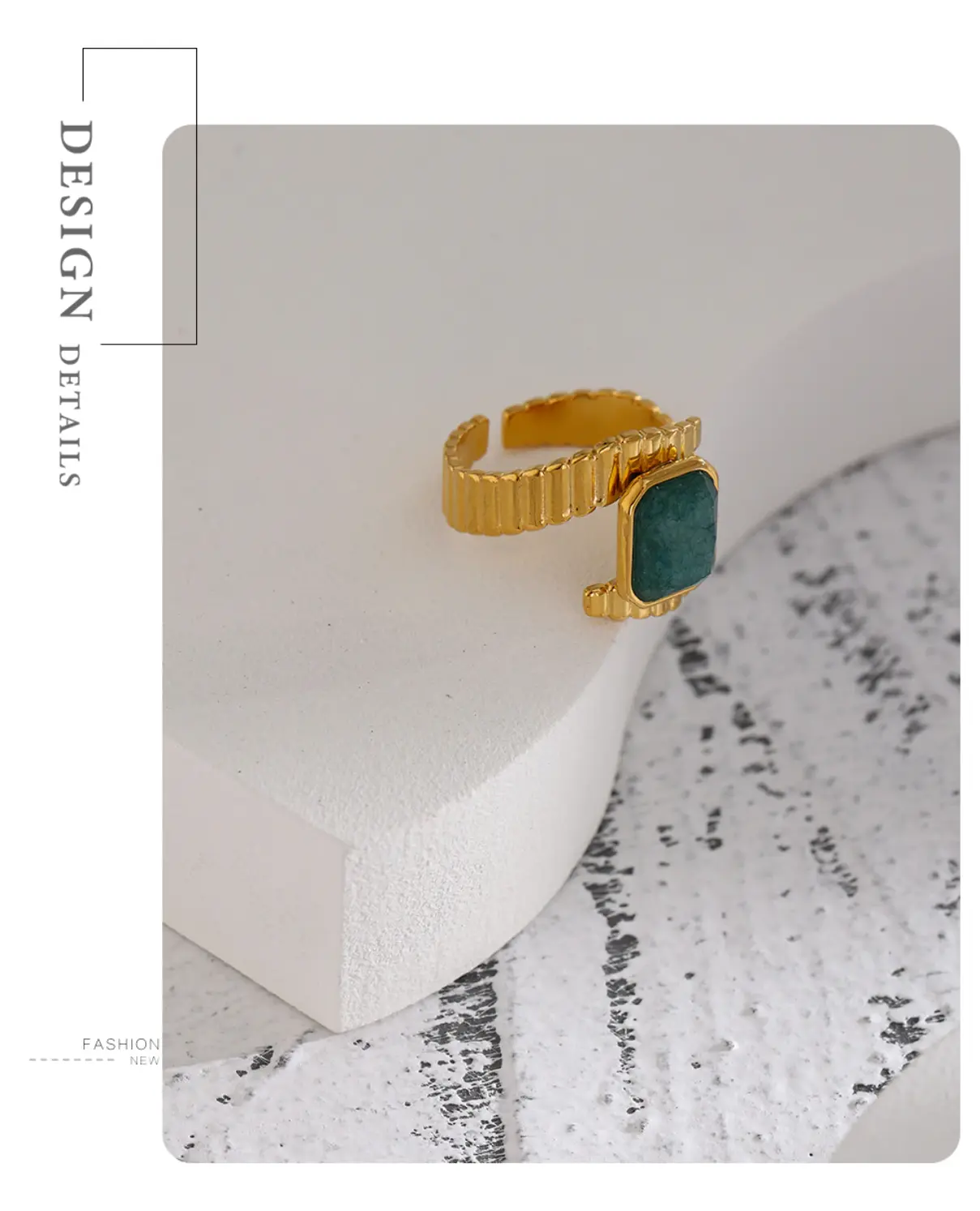 R284 – Blue Apatite Waterproof Ring!