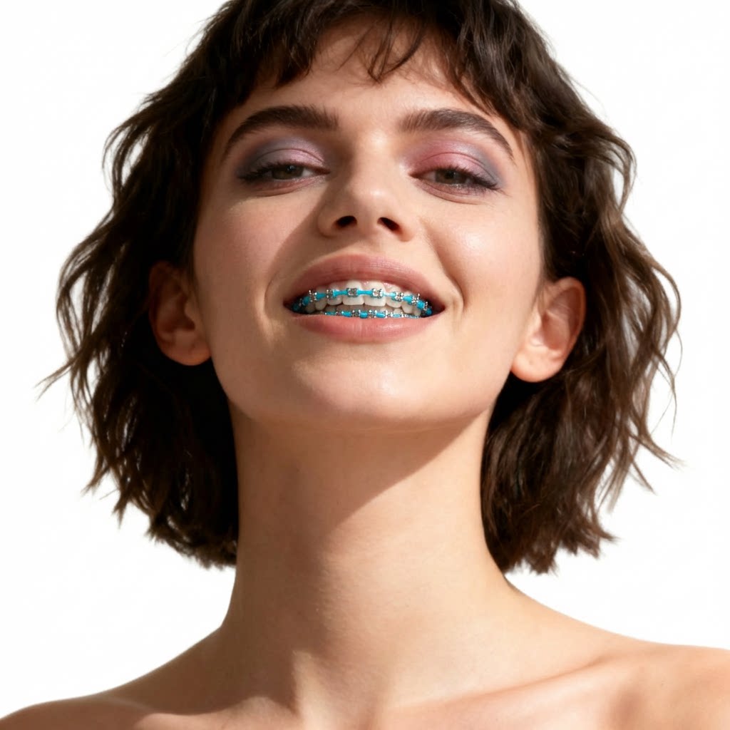 Adult Tooth Decorate Braces, Your Style, On Your Smile｜Multi-Color Set with Case. Food-Grade Steel, Sterilizable, The Ultimate Style Accent