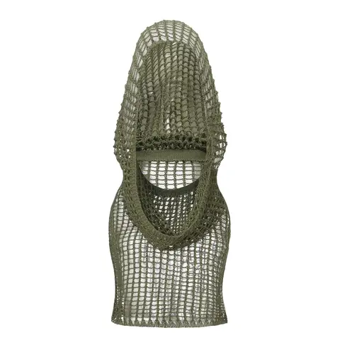 Fashion Women's Mesh Knit Hat Scarf Combo, Cute Y2K Vintage Lace-Up Casual Hooded Sweatshirt, Trendy Ladies' Apparel, Cool Hat, Knitted Hat