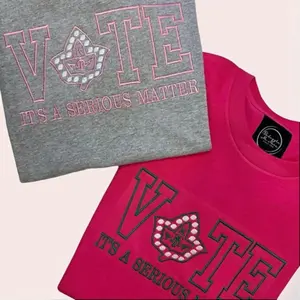 VOTE shirt -Alpha Kappa Alpha Womenswear Top Breathable Comfort Embroidery Style T-Shirt Fashion