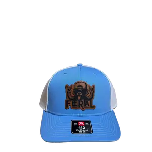Feral Raccoon Leather Patch Hat, Funny Adjustable Lettering Hat for Fashion Enthusiasts, Funny Hats, Leather Patch Hats