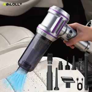 Wireless Vacuum Cleaner, 16000Pa portable 2-in-1 handheld vacuum & blower with brushless motor. Type-C charging, LED display, 30 mins battery life. Perfect for car, PC, keyboard, pet hair, sofa and accessories cleaning.