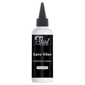 Sterl-hairstyle Lace Glue is the Best Waterproof Lace Glue on the Market! Extremely Strong Hold WATERPROOF & SWEAT RESISTANT LACE GLUE! NO LATEX & NON TOXIC THIS GLUE IS FORMULATED FOR HUMIDITY, SWEAT & OILY SKIN