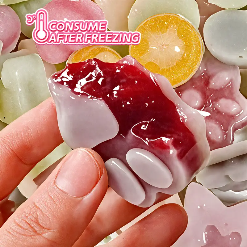 BonbonLand Vintage Wax Candy: Bite, Sip, Freeze! , Filled Tropical Fruit Punch Syrup Blueberry,Banana, Strawberry, Fruit Syrup with Various Flavors, B