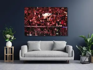 Justin Gaethje TUMBLE Print,Knockout Canvas Wall Art, Print Bmf Title KO over Dustin Poirier UFC Wall Art , Gym Wall Decor, Fitness Wall Art Ufc Flag, Trending Flag.