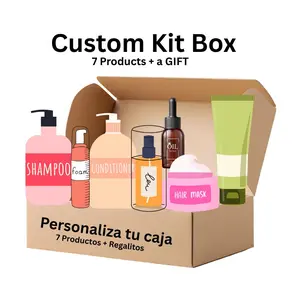 RUUFE Hair Care products Box - Caja Personalizable - 7 Products Custom Kit with Shampoo, Conditioner, Oil, Mask & More - Personalize Your Hair Care Routine