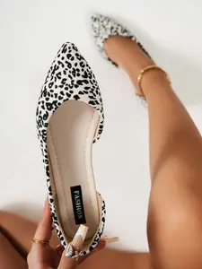 Women's Fashion Pointed Toe Flats, Casual Textile Shoes, Comfortable Non-Slip Rubber Sole, All Season Wear, Perfect for Work & Daily Use, Walking Shoes