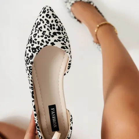 Women's Fashion Pointed Toe Flats, Low Top Flats, Casual Textile Shoes, Comfortable Non-Slip Sole, All Season Wear, Perfect for Work & Daily Use