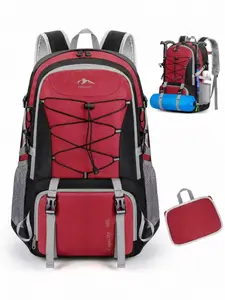 Hiking Backpack 40L, Lightweight Foldable Backpack for Men Women, Waterproof Camping Rucksack, Daypack for Climbing Walking Cycling Sports Outdoor