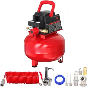 Air Compressor 3 Gallon 110 PSI Pancake Portable Oil-free  with 11 count Accessories Kit
