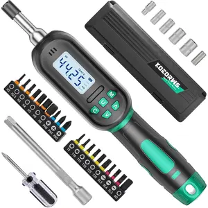 Upgraded Digital Torque , 0.4-8 Nm/3.5-70.8 In-lbs, Torque Wrench  Set, 1/4'' Drive Inch Pound Rachet Torque  Electrician with Buzzer & LED